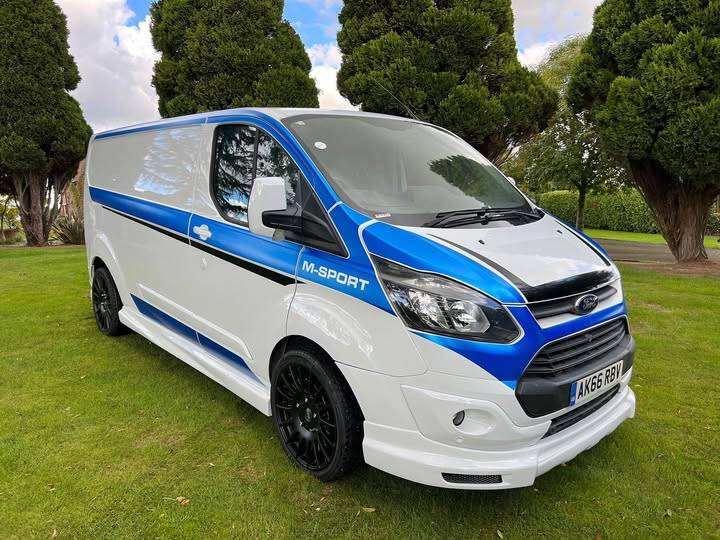 Blue M-Sport Ford Transit