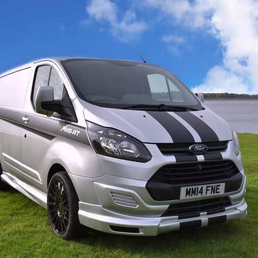 Silver Ford Transit Custom